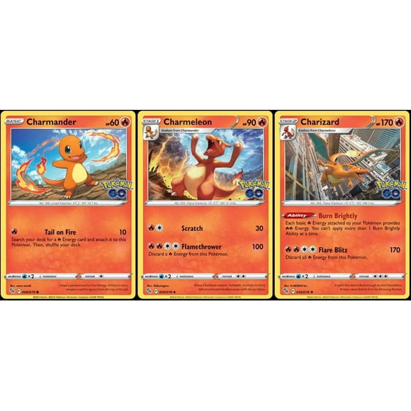 Lote de cartas Pokémon Charizard 010/078 Foil Evolution Charmeleon