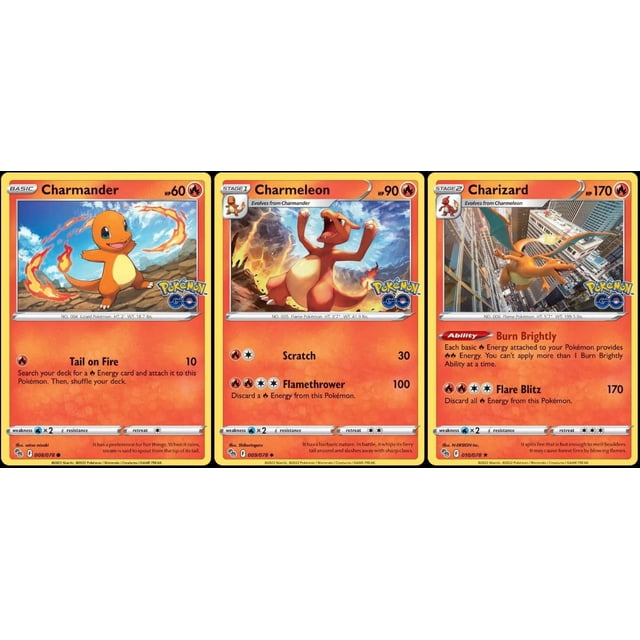 Lote de cartas Pokémon Charizard 010/078 Foil Evolution Charmeleon