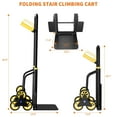 thumbnail image 7 of Garvee Stair Climbing Cart, Heavy-Duty Stair Climbing Hand Truck with Telescoping Handle & 6 Wheels, 440 Lb Capacity, Dolly Cart for Home, Moving, Groceries, Warehouse (Black+Yellow), 7 of 7