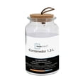 thumbnail image 4 of Canister Mainstays Vidrio Tapa de Corcho y Fibra de Mimbre 1.5 litros, 4 of 4