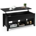 thumbnail image 1 of Gymax Lift Top Coffee Table w/ Storage Compartment Shelf Living Room Furniture Black, 1 of 10