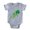 Heather Grey, variant on CafePress - SHAMROCK SWIRL - Cute Infant Baby Football Bodysuit