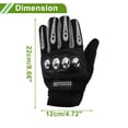 thumbnail image 5 of Full Finger Men's Steel Shell Cycling Gloves Motorcycle Gloves for Climbing Motorcycling Cycling Polyester Black One Size, 5 of 6