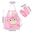thumbnail image 1 of Ensemble de Tablier de Jeu pour Enfants 3-6 Ans Tablier de Ménage Imperméable Anti-Bavure, 1 of 4