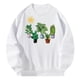 thumbnail image 2 of Sudadera para Mujer Cuello Redondo Sudadera Camisa Otoño Invierno Ligera Blanca S, 2 of 9