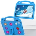 thumbnail image 6 of Feishell Kids-Friendly Case for iPad 10th Generation 10.9 Inch 2022,Shockproof Foldable Kickstand EVA Foam Cover with Handle Lightweight Protective Case,Blue, 6 of 8