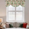 thumbnail image 3 of Summer Fruit Tie Up Valances Curtain, Adjustable Kitchen Watercolor Watermelon Slice Green Stripes Farmhouse Valances for Windows Decor, Rod Pocket Short Curtains Set for Bedroom/Bathroom, 54"x18", 3 of 9