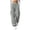 Gray, variant on Dzrciro Cargo Pants for Women, Drawstring Elastic Waist Trousers with Side Pockets, Lightweight Athletic Baggy Pants S-2XL
