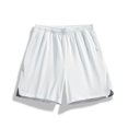 thumbnail image 2 of FRSASU Mens Athletic Running Shorts with Compression Liner Quick Dry Ice Silk Sports Gym Hiking Shorts with Pockets White, 2 of 6