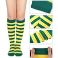 thumbnail image 2 of Womens Athletic Knee High Socks, Outdoor Sport Thigh High Stockings, Casual Stripes Tube Socks, 2 of 6