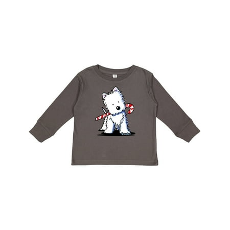 

Inktastic Candycane Cutie Westie Gift Toddler Boy or Toddler Girl Long Sleeve T-Shirt