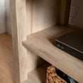 thumbnail image 2 of Farmhouse Metal Mesh Door TV Stand for TVs up to 65", White Oak, 2 of 2