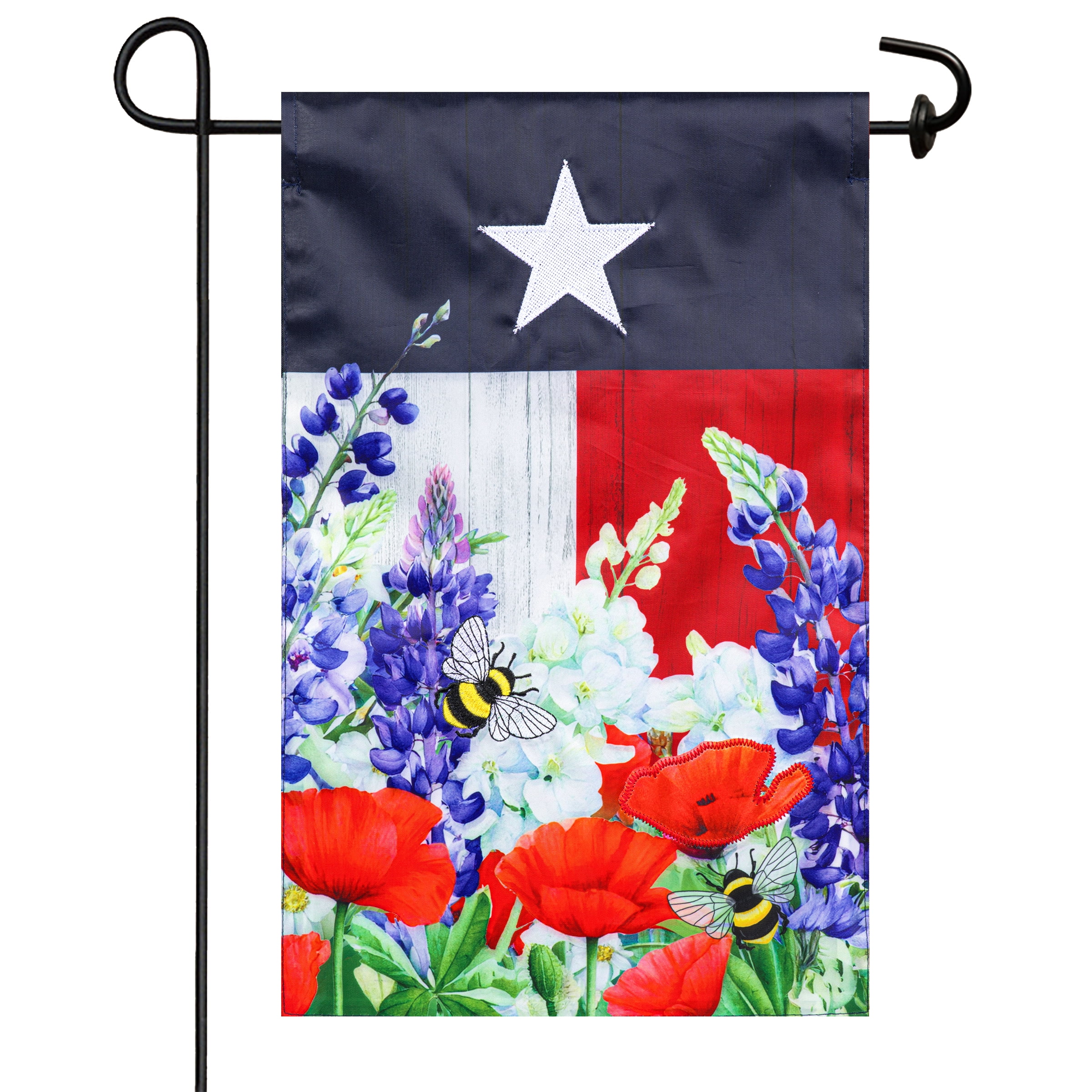 Meadow Creek 11.5" x 18" Spring Texas Floral Outdoor Yard Flag