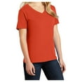 thumbnail image 4 of Yellow Rooster Women's Core Cotton V-Neck Tee Orange XL, 4 of 6