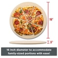 thumbnail image 2 of Pizza Stones for Oven Baking | Indoor or Outdoor 16'' (Round), 2 of 7