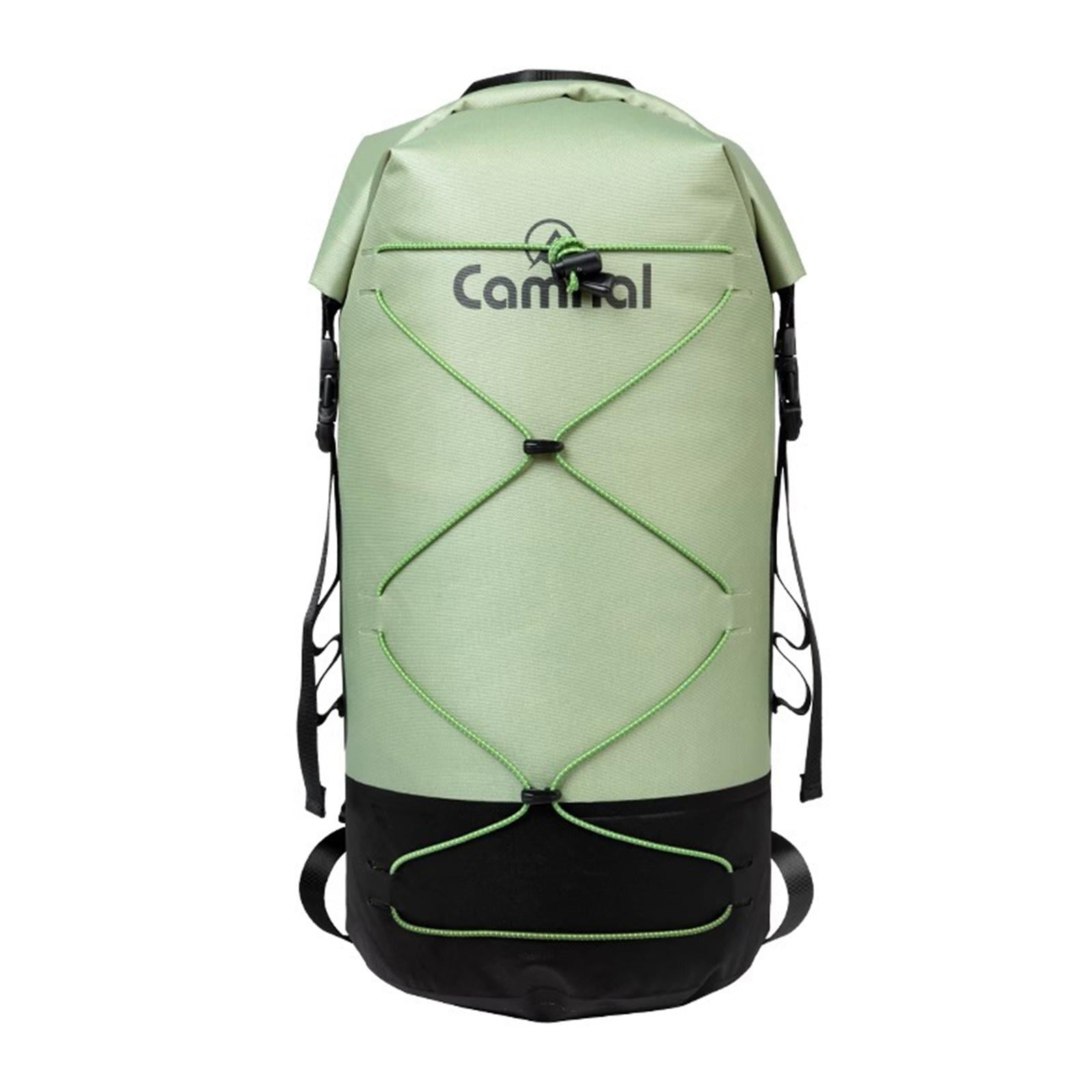Tnarru 40L Dry Bag Diving Dry Backpack Rafting Wet and Dried Seperation Hiking Camping Bag for Sailing Swimming Boating Water Sports Green