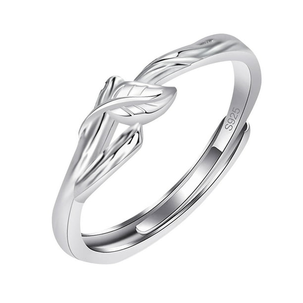 1PCS Pareja Matching Anillo Male Tree Leaves Anillo Abierto Puede Ajustar El Anillo De Promesa Hombres Y Mujeres Un Anillo De Amistad Un Anillo De Pareja Es Adecuado Para Ella Y Él