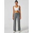 thumbnail image 5 of Women'S Casual Pants Wide-Leg Sweatpants with Pockets Y2K Grey XS, 5 of 10