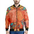 thumbnail image 3 of Chaqueta con cremallera y estampado 3D de elefante tribal para hombre, sudadera con estampado de animales, chaquetas holgadas de calle para primavera y otoño, abrigos de manga larga, 3 of 5