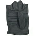 thumbnail image 3 of Z1R 243 Womens Fingerless Leather Motorcycle Half Gloves Black XXL, 3 of 3