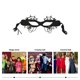 thumbnail image 4 of Fieltro delicado elegante máscara de diseño festival fiesta cosplay masquerade máscara araña, 4 of 5