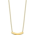 thumbnail image 2 of Custom Personalized SS/Gold-plated Small Polished Curved Blank Bar Necklace SS/Gold Plated: Jewelry by Sweet Pea - Made in USA, 2 of 5
