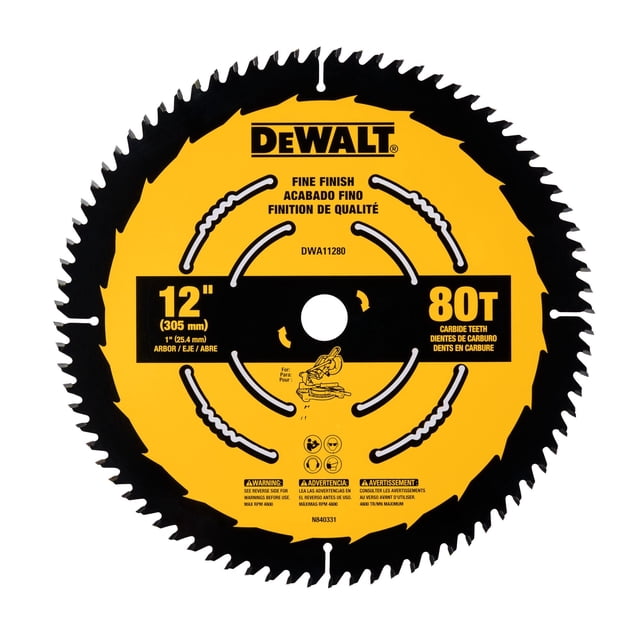 Hoja de sierra DEWALT DWA11280, 30 cm, 80 T, acabado fino