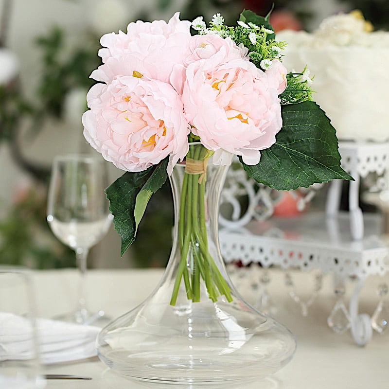 Real Looking Peony Flower Peony Centerpiece Flower Arrangements ...