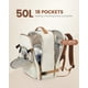 thumbnail image 3 of Mochila LOVEVOOK Carry on 50 L impermeable para portátil de viaje de 18 pulgadas, 3 of 7