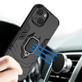 thumbnail image 6 of Nalacover for iPhone 14 Pro Max 6.7 inch Case,Luxury Heavy Duty Armor Dual Layer Protective TPU Bumper Magnetic Finger Ring Kickstand Shockproof Dustproof Non-Slip Slim Back Cover.Black, 6 of 12
