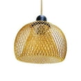 thumbnail image 4 of Lámpara colgante de Metal, cubierta de luz colgante, bombilla protectora, protector de bombilla, pantalla para pasillo, cocina, baño, decoración de oro esférico, 4 of 8