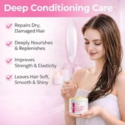 SAISZE Collagen Hair Mask, Deep Conditioning Hair Mask for Dry Damaged Hair, Hydrating Repair Hair Treatment with Argan Oil for Frizzy & Dry Hair, 8.45oz (250ml)