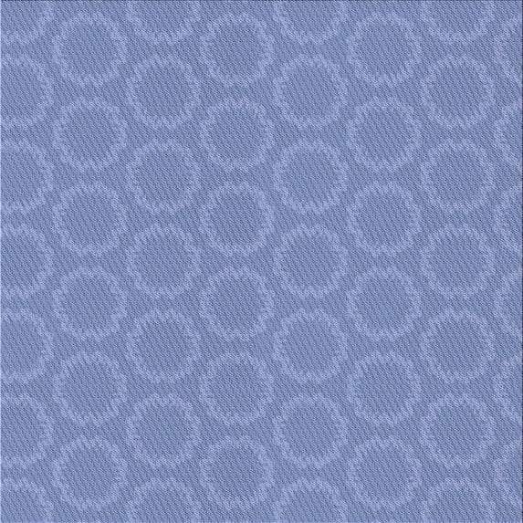 Ahgly Company Indoor Square Patterned Denim Blue Area Rugs, 5' Square