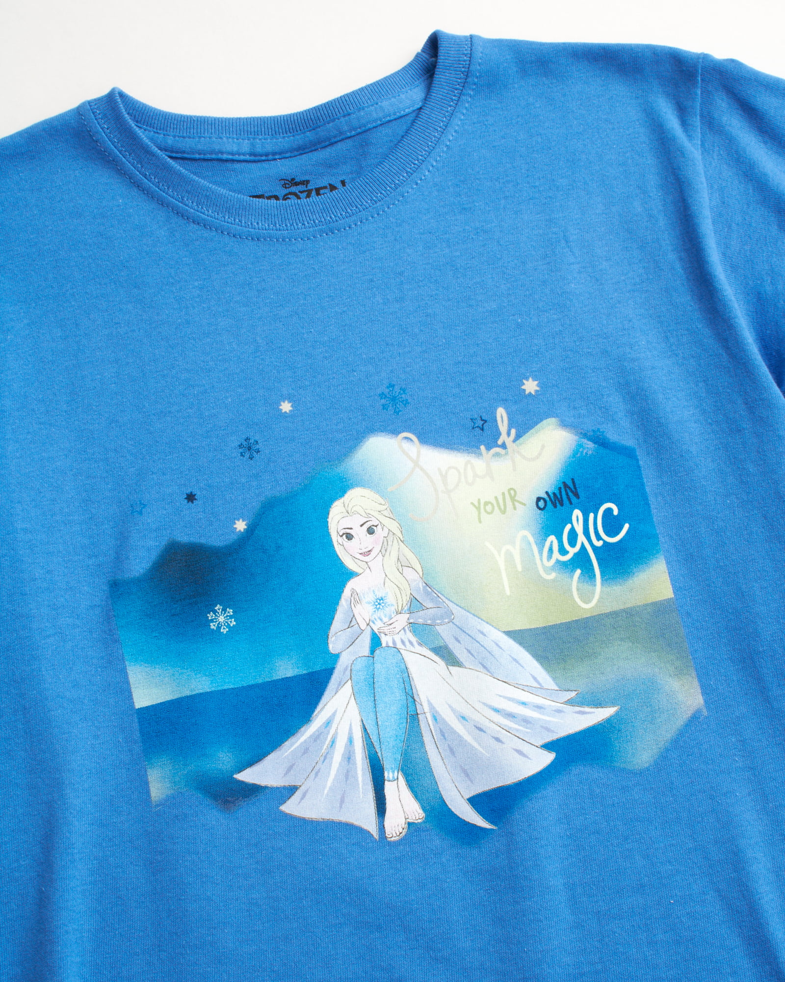 Girls\' and 4 Sleeve Anna Disney Toddler Pack Frozen Elsa T-Shirts Shirt Short -
