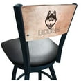 thumbnail image 2 of Holland Bar Stool  36 in. L038 - Black Wrinkle Connecticut Swivel Bar Stool with Laser Engraved Back, 2 of 2