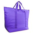 thumbnail image 1 of DALIX Large Cooler Tote Bag w/ Zipper Leakproof Bottom Carry Storage Diaper Bag (Purple), 1 of 4
