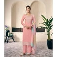 thumbnail image 2 of Traditional Wear Indian Trouser Pant Dress Pakistani Designer Stitched Shalwar Kameez Suits ( Pink, XS - 36 ), 2 of 5