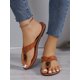 thumbnail image 2 of New Arrival Women's Flat Slippers Flip Flops, Fashionable Comfortable Open Toes Large Size Sandals For Cross-Border Shopping, 2 of 4