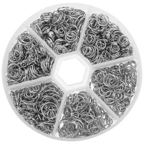 HOOWIFFY Metal Open Jump for Jewelry Making Accessories Craft Supplies