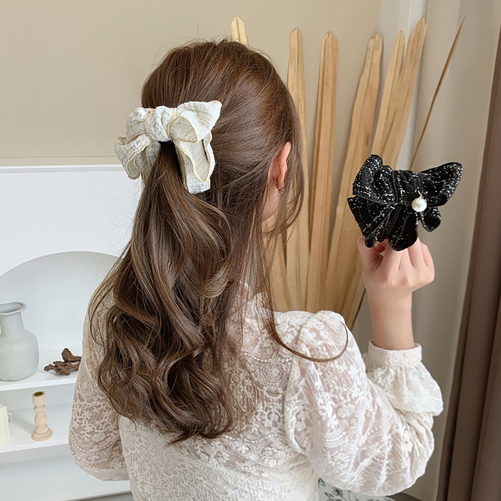 Bow Hair Clips for Girls Red Hair Bow Barrettes for Little Girls Cute Hair  Accessories for Girls 2pcs Bowknot Hair Clip