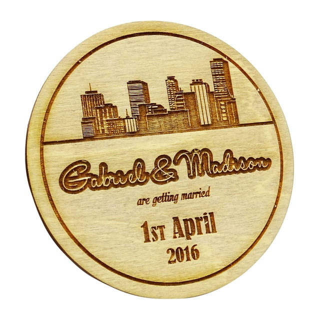 Personalized Wedding Magnets 20 Rustic Wedding Save The Date Cards Favors With Envelopes
