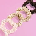 thumbnail image 5 of Gimme Beauty Slim Satin Hair Scrunchies - Soft, No-Breakage Scrunchies - Perfect for Fine Hair & Bedtime Wear - Firm Hold & Gentle, Crease-Free Accessories for Women - Neutral Colors, 6 Pack, 5 of 6