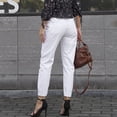thumbnail image 4 of 2023 primavera mujer Jeans moda sólida ropa de calle algodón cintura elástica estiramiento casual con bolsillos nuevos pantalones vaqueros, 4 of 4