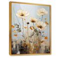 thumbnail image 2 of Designart "Minimalist Melodies In Beige Wildflower Meadows" Wildflowers Floater Framed Wall Art Living Room, 2 of 5