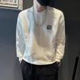 thumbnail image 2 of Ropa para hombre Sudaderas blancas para hombre Camiseta de cuello redondo Jersey de cuello redondo Sudadera con capucha con letras Sin capucha Moda Harajuku Una pieza, 2 of 5