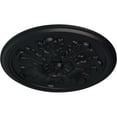 thumbnail image 3 of Ekena Millwork 12 3/4"OD x 7/8"P Legacy Acanthus Ceiling Medallion (Fits Canopies up to 3 1/2"), Hand-Painted Steel Gray, 3 of 8