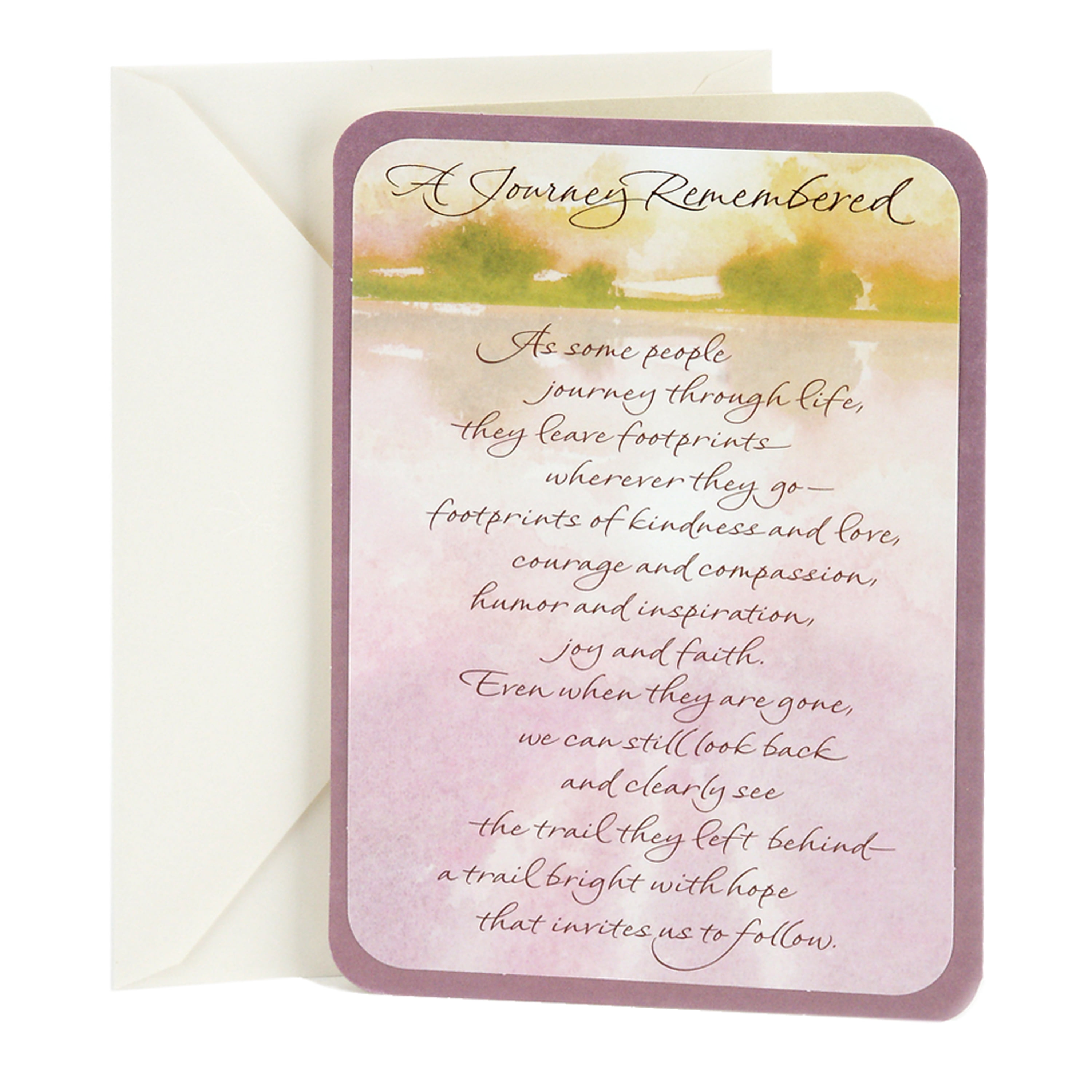 DaySpring Sympathy Greeting Card (Trees In Distance)