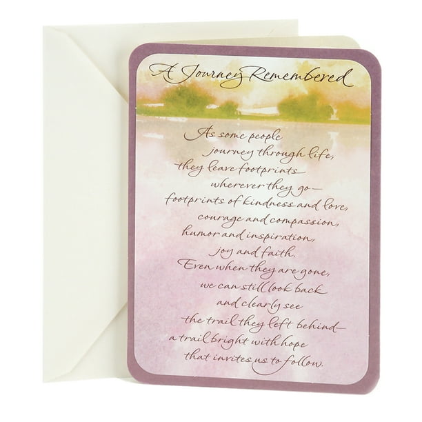 DaySpring Sympathy Greeting Card (Trees In Distance)