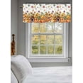 thumbnail image 3 of Pumpkin Flower Valances for Windows Fall Fallen Leaves Chalet Thanksgiving Rod Pocket Curtains Valance Short Window Treatment Drapes for Living Room, Bedroom Bathroom 56"&nbsp;W x 16" L, 3 of 5