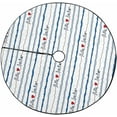 thumbnail image 1 of FMSHPON Doodle Print Xmas Christmas Tree Skirt Stand Mat for Holiday Party Decoration Indoor Outdoor 36 inches, 1 of 3